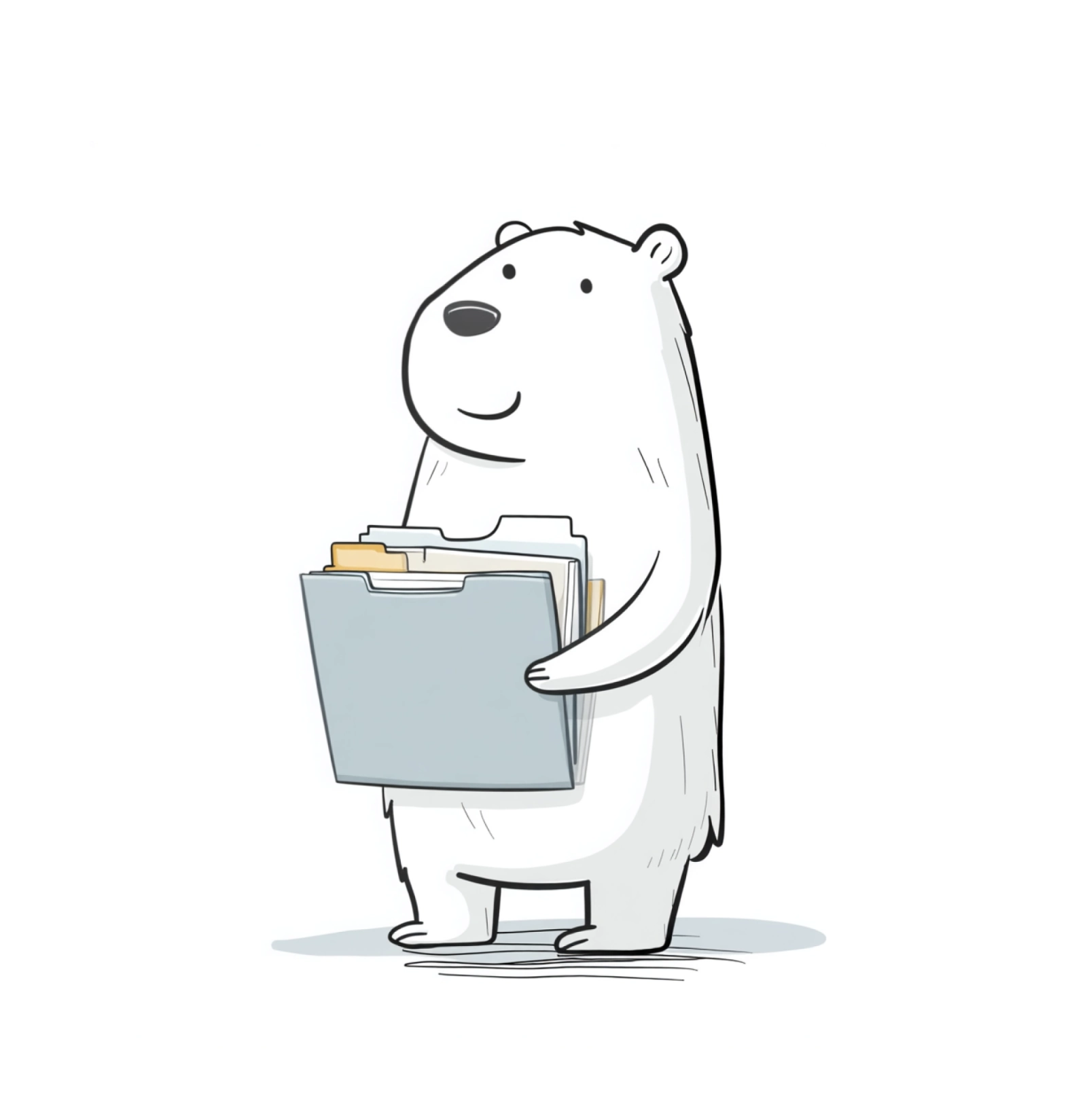 A capybara carrying imported browser bookmarks in a folder